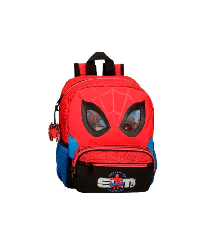 Mochila Protetor vermelho Marvel 28Cm Homem-Aranha