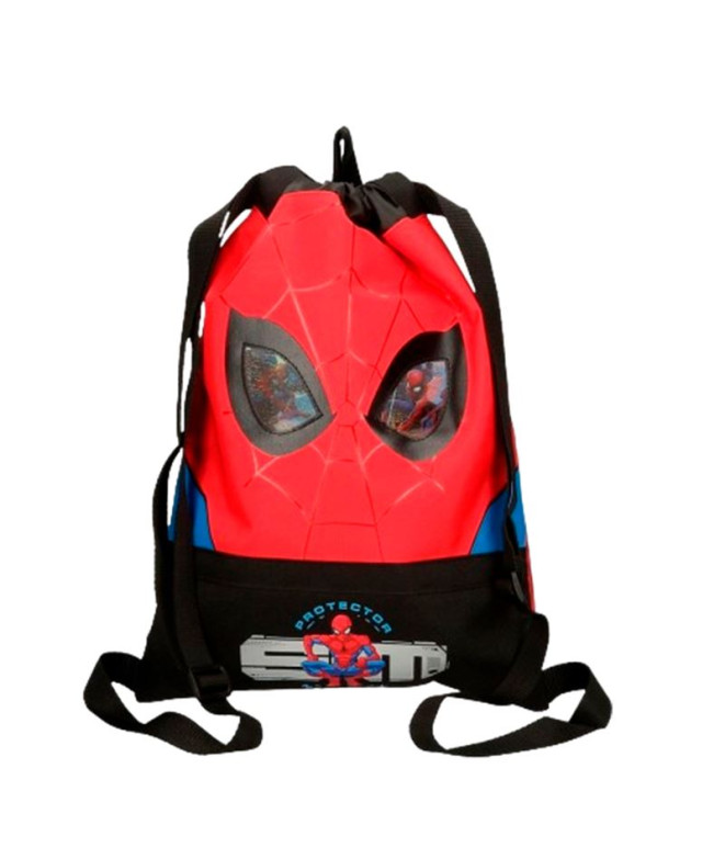Gym Sac Spiderman Protector Rojo