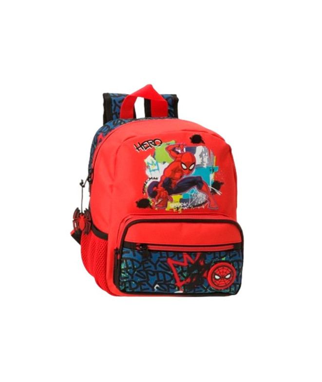 Mochila Marvel Adap. 28Cm. Homem-Aranha Vermelho Urbano