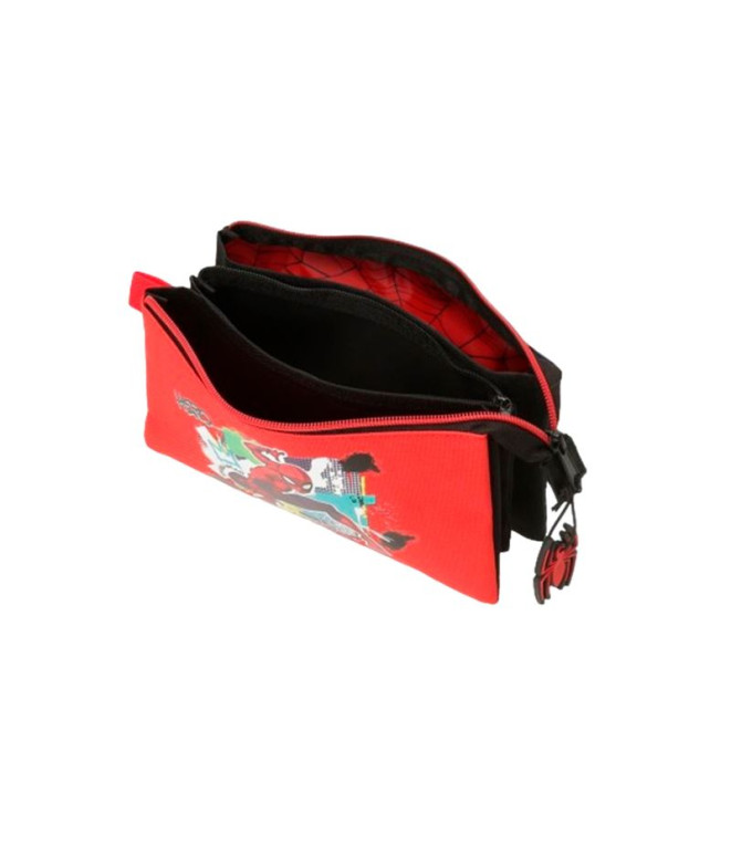 Neceser Marvel 3C. Spiderman Urban Rojo