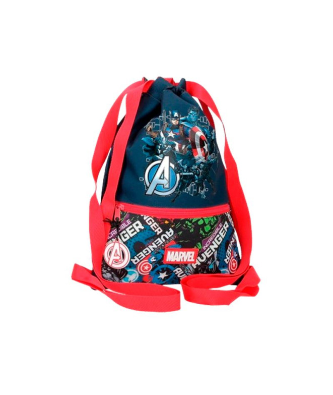 Bolsa de ginástica Marvel Legendary Avengers Azul