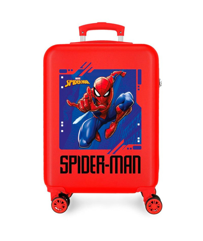 Mala Marvel Abs 55Cm 4R Spiderman Street Vermelho