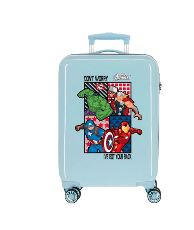 Valise Marvel Abs 55Cm. Tous les Avengers Bleu Bleu