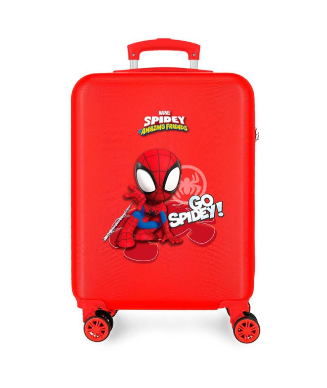 Trolley Marvel Abs 55Cm.4R Go Spidey Vermelho