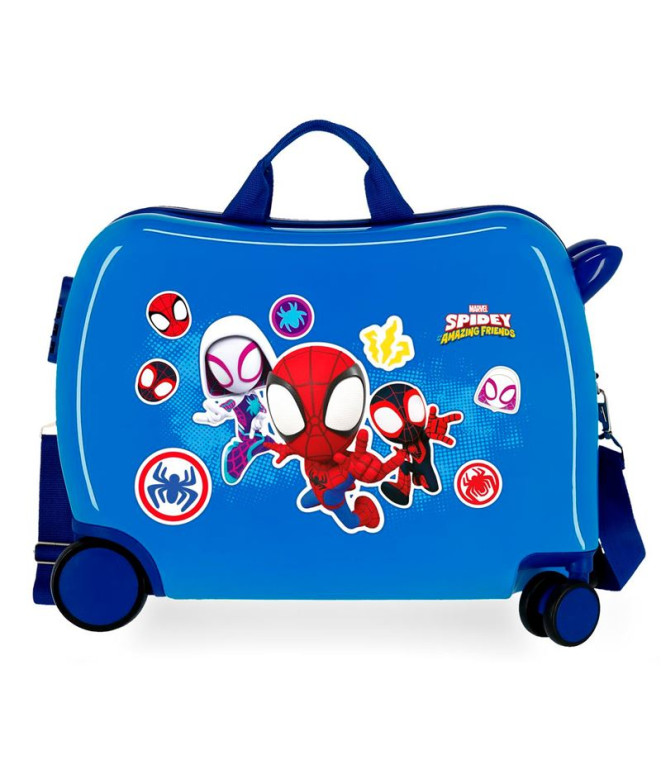 Maleta Marvel Inf.Abs 4R. (2 Multi) Spidey- Go Webs Go Azul