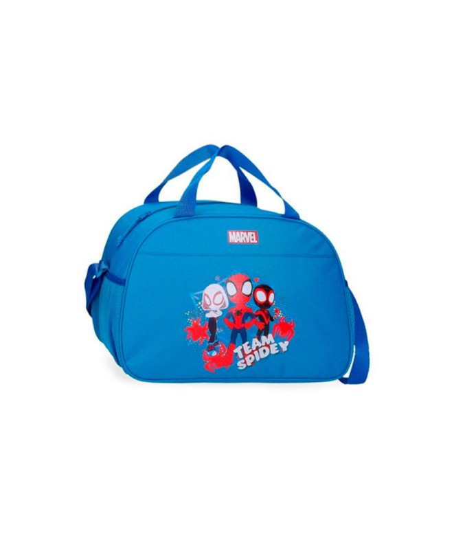 Sac Mallette de voyage 40Cm.Team Spidey Bleu