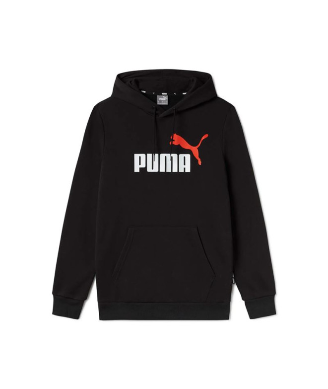 Moletom Casual casaco com capuz com logótipo grande by Puma Ess+ 2 Col Fl Homem