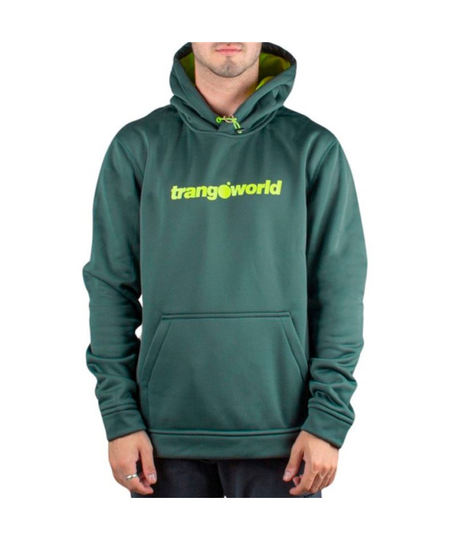 Sudadera Trangoworld Login Hombre Verde Oscuro/Lima