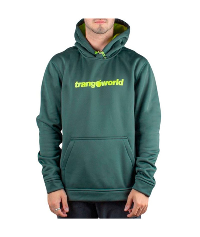 Sweat Trangoworld Homme Login Vert foncé/Citron vert