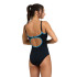 Bañador de Natación Arena Tania Clip Mujer Negro/Turquesa