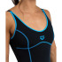 Bañador de Natación Arena Tania Clip Mujer Negro/Turquesa