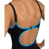 Bañador de Natación Arena Tania Clip Mujer Negro/Turquesa