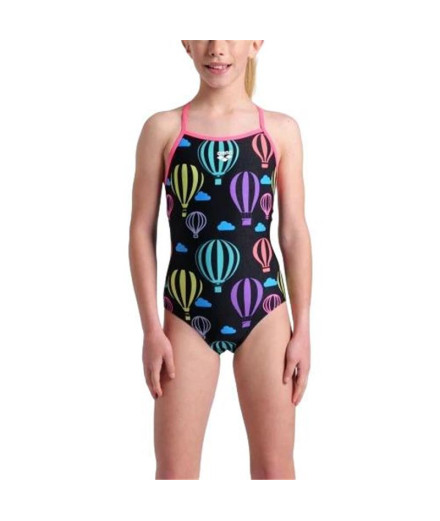 Bañador de Natación Arena Balloons Niña Negro Multicolor