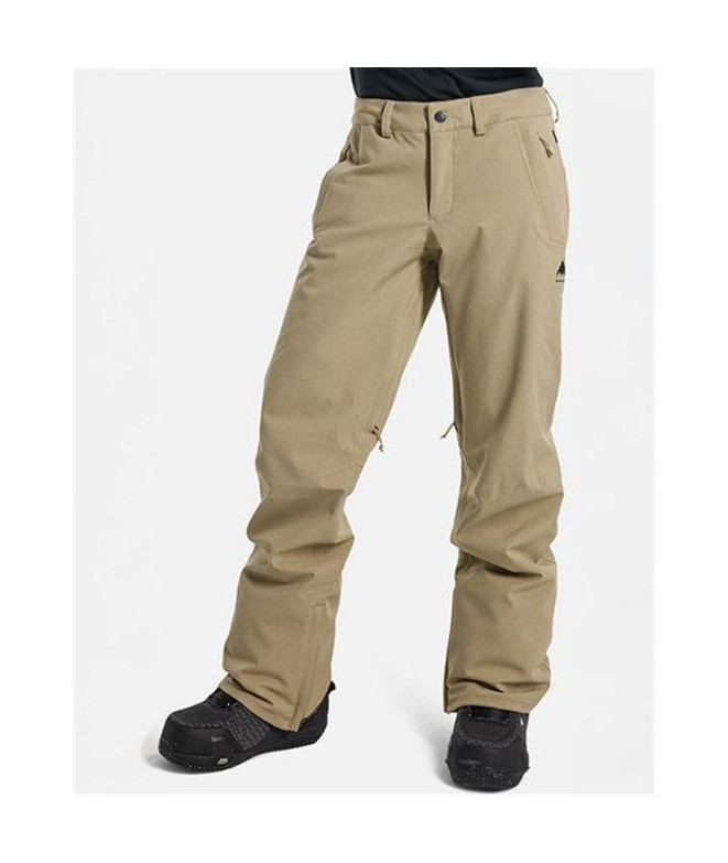 Calça Burton Society Pants Mulher Taupe