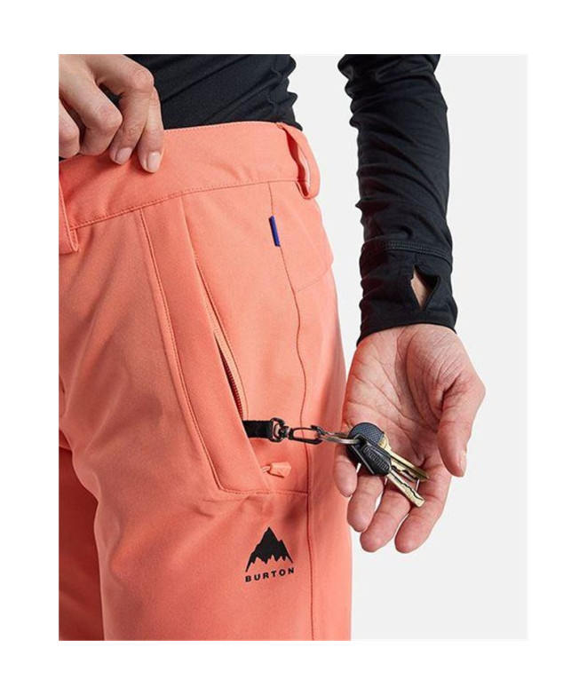Calça Mulher Calças Burton Society Peach Echo