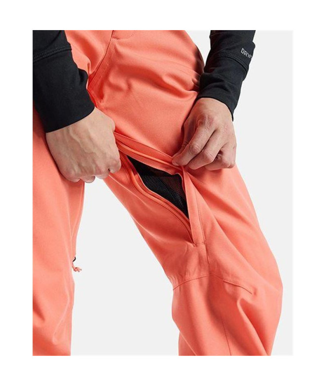 Calça Mulher Calças Burton Society Peach Echo