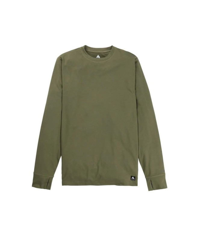 Moletom Homem Burton Midweight Crew Forest Moss Verde azeitona