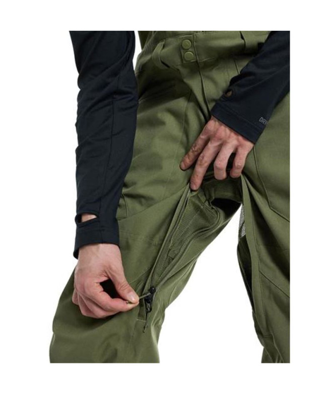 Calça Homem Reserva Burton Bib Forest Moss