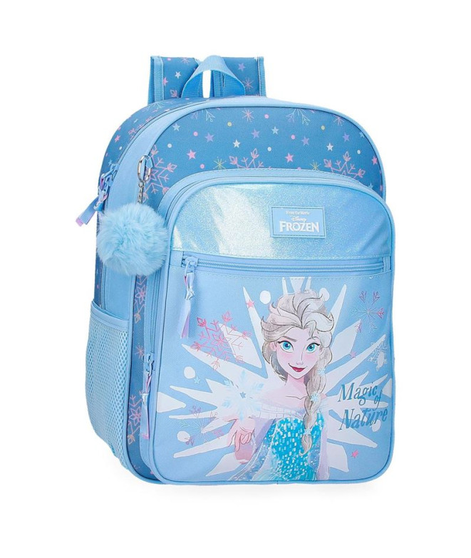 Mochila Disney Adapt 38Cm Frozen Magic Ice Azul