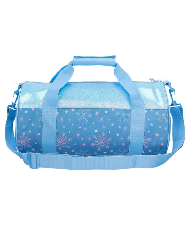 Bolsa Saco de viagem Disney 35 Cm. Frozen Magic Ice Azul