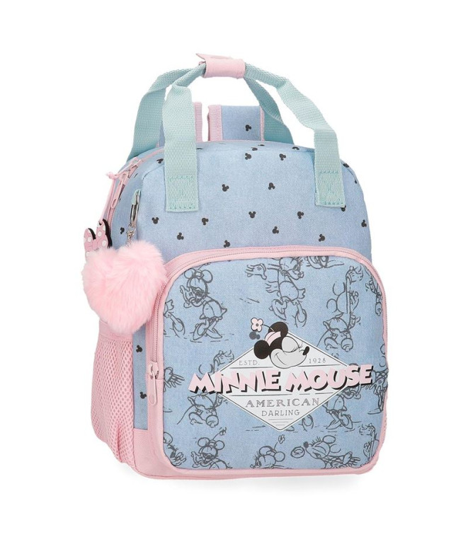 Mochila Mochila Disney 28Cm. Minnie Mouse American Darling Blue