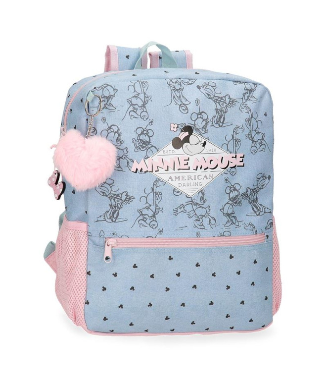 Mochila Mochila Disney 33Cm. Minnie Mouse American Darling Blue