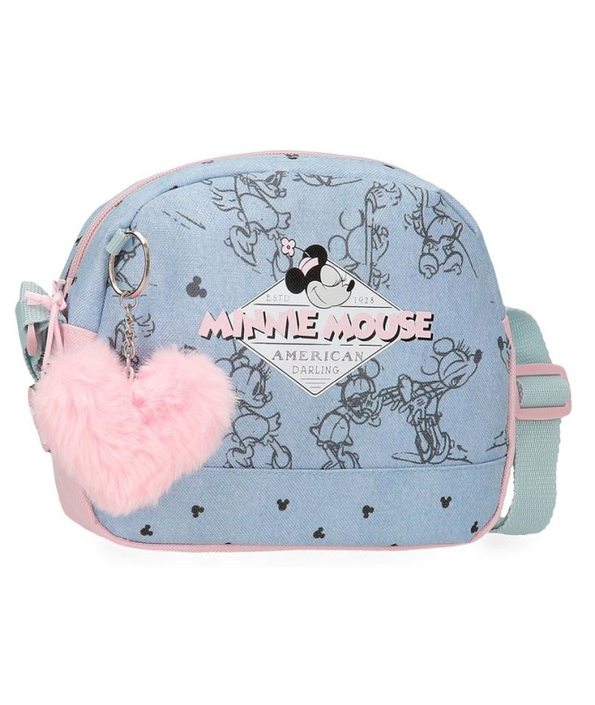 Mala a tiracolo Bolsa de mão - Bolsa de ombro Disney Minnie Mouse American Darling Blue