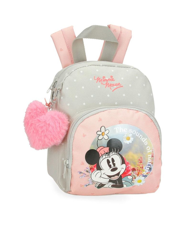 Mochila Mochila Disney 23Cm. Minnie Mouse Natureza Selvagem Verde