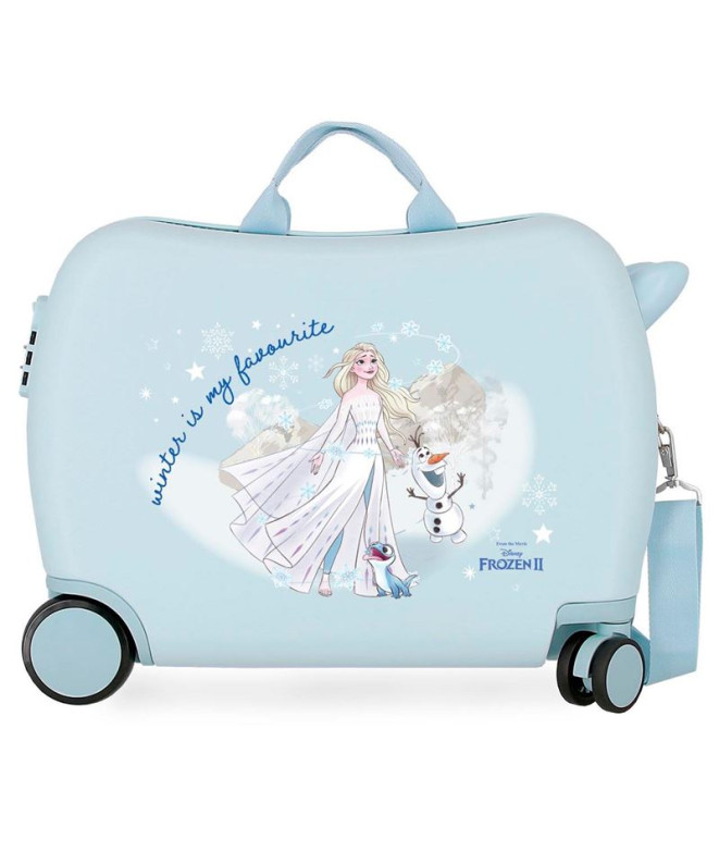 Mala Infantil Disney Abs Rolling 4W.(2 Multid.) Winter Is My Favourite Azul