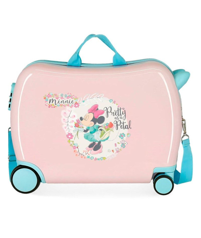 Mala Infantil Disney Abs Mala de viagem com rodas 4W.(2 Multid.)Minnie Florals Pink