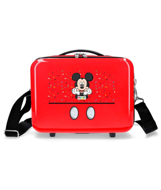 Necessaire Estojo de toucador Disney Abs. Mickey- It`S A Mickey Things Vermelho