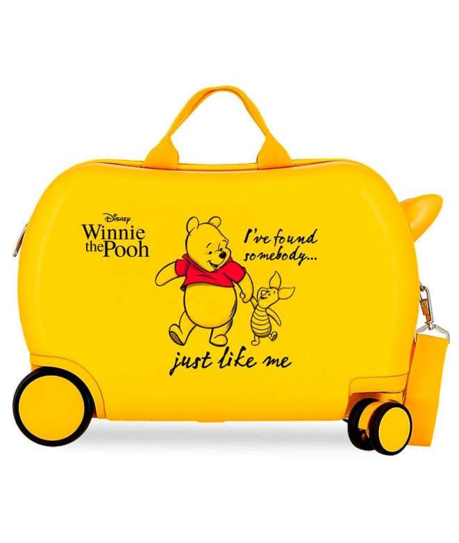 Mala Infantil Disney Abs Rolling 4W.(2 Multi.) 45Cm. Winnie The Pooh Amarelo