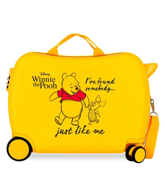 Mala Infantil Disney Abs Rolling 4W.(2 Multid.) Winnie The Pooh Amarelo Ocre