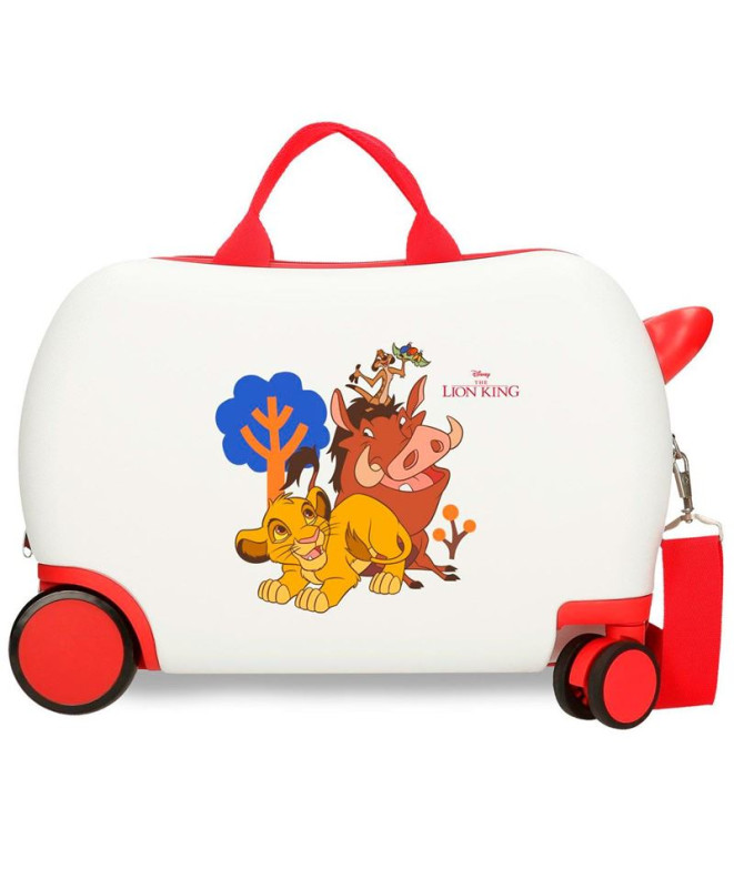 Mala Infantil Disney Abs Rolling 4W.(2 Multi.) 45Cm.Simba & Friends Branco