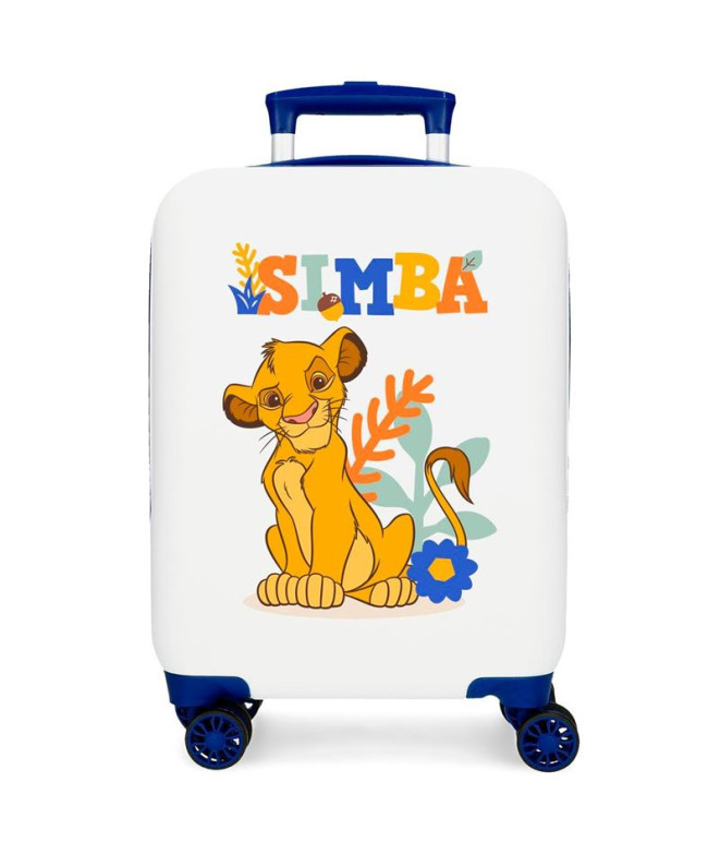 Trolley Disney Abs Mala 50 Cm.4R. Simba Cores Branco