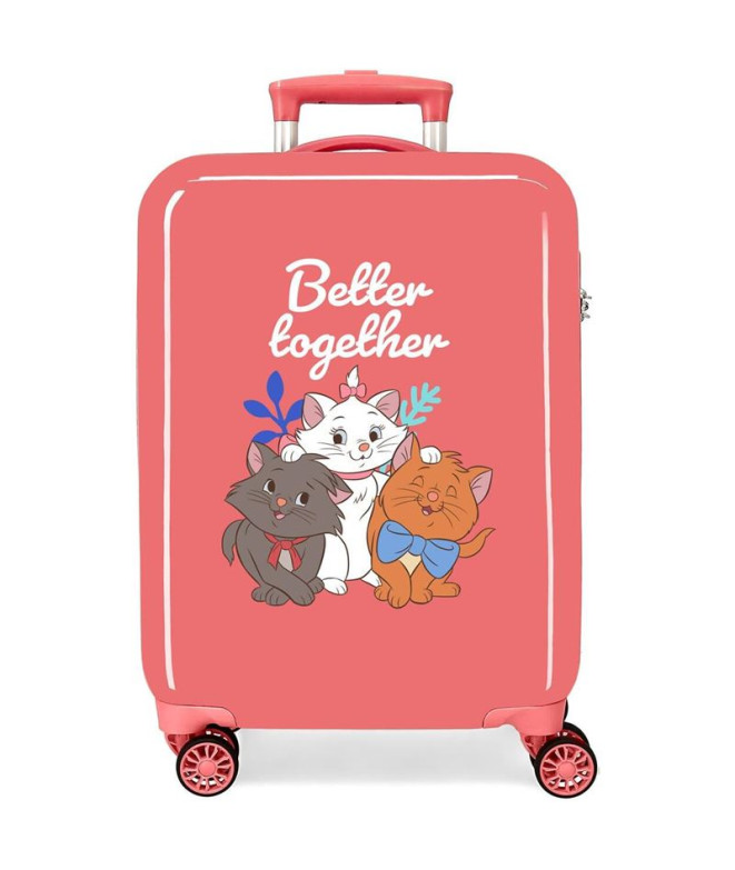 Trolley Disney Abs Mala 55Cm.4W Aristogatas Better Together Coral Red