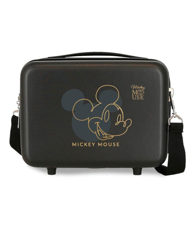 Necessaire Estojo de toucador Disney Abs. Mickey Outline Preto