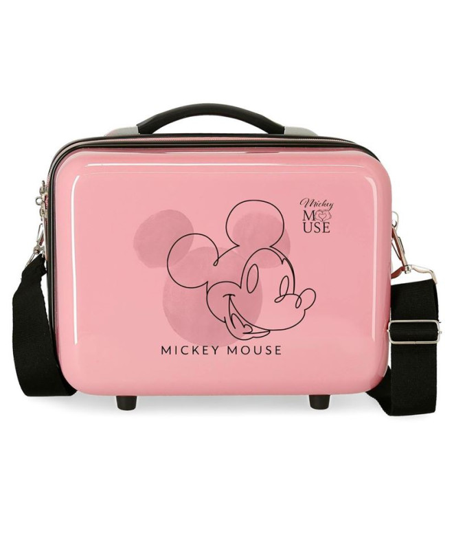 Estuche Disney Abs Mickey Outline Rosa