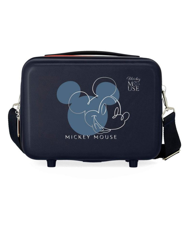 Necessaire Necessaire Disney Abs Adap. Mickey Outline azul marinho