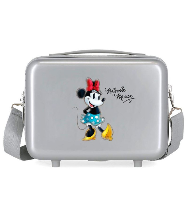 Necessaire Estojo de toilette Disney Abs. Disney 100 -Joyful Minnie Cinzento