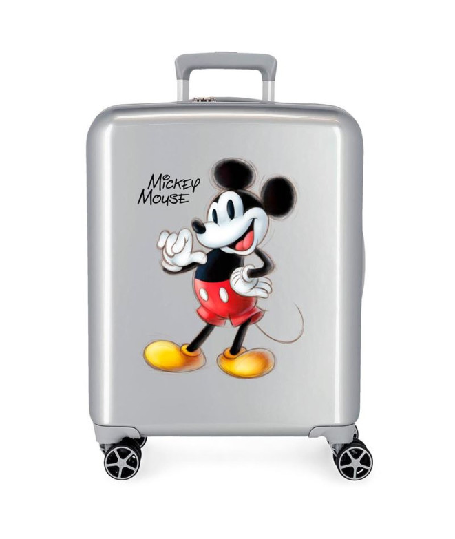 Disney Abs Trolley Suitcase 55Cm.4W.Disney 100 - Joyful Mickey Cinzento