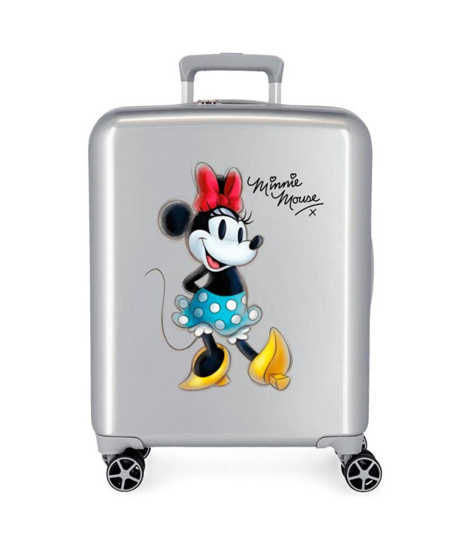 Disney Abs Trolley Suitcase 55Cm.4W.Disney 100 - Joyful Minnie Grey