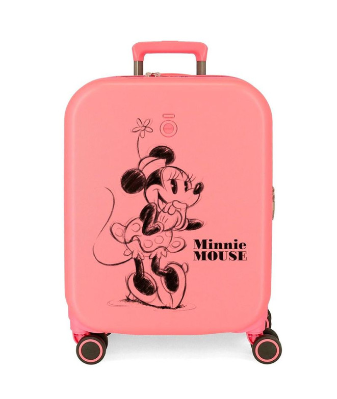 Trolley Disney Abs Mala 55Cm.4W.Disney 100 - Minnie Happiness Coral Pink