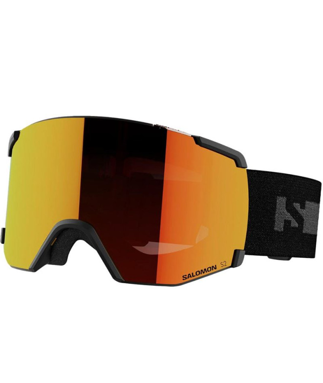 Gafas de Esqui de Esqui y Snow Salomon Óculos de proteção S/View Preto Marca Vermelho