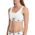 Mulher Soutien de algodão Adidas Active Comfort Branco