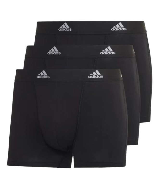 Cuecas Homem Boxer Adidas Active Flex Cotton Preto/Preto/Preto Pack