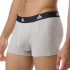 Slip Homme Boxer Adidas Active Flex Cotton Noir/Gris/Blanc Pack