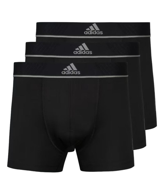 Calzoncillos Boxer adidas Active Micro Flex Eco Negro/Negro/Negro Pack