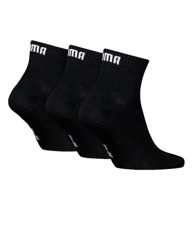 Meias Puma Plain Preto Pack