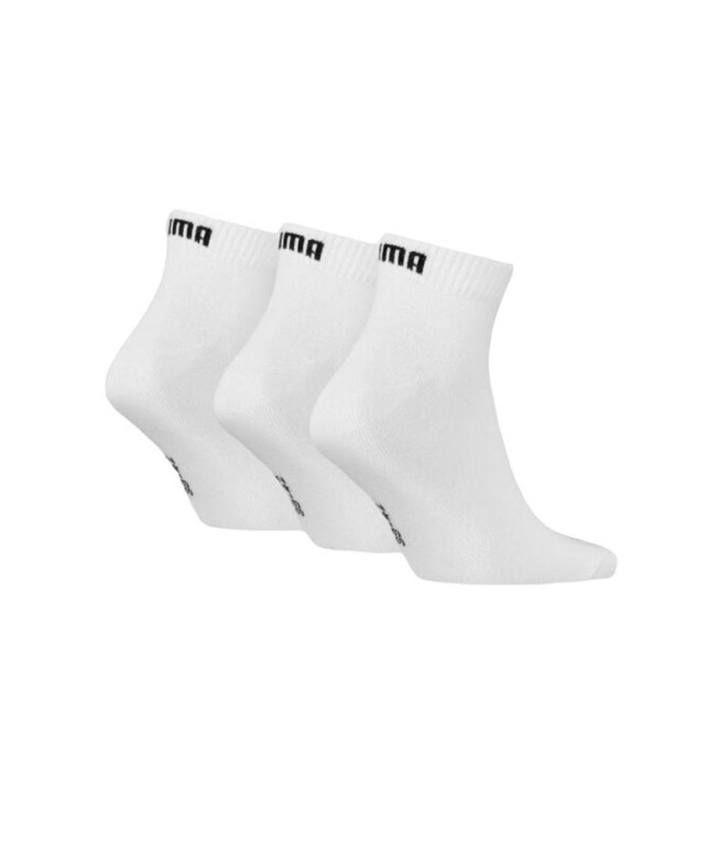 Meias Puma Plain White Pack